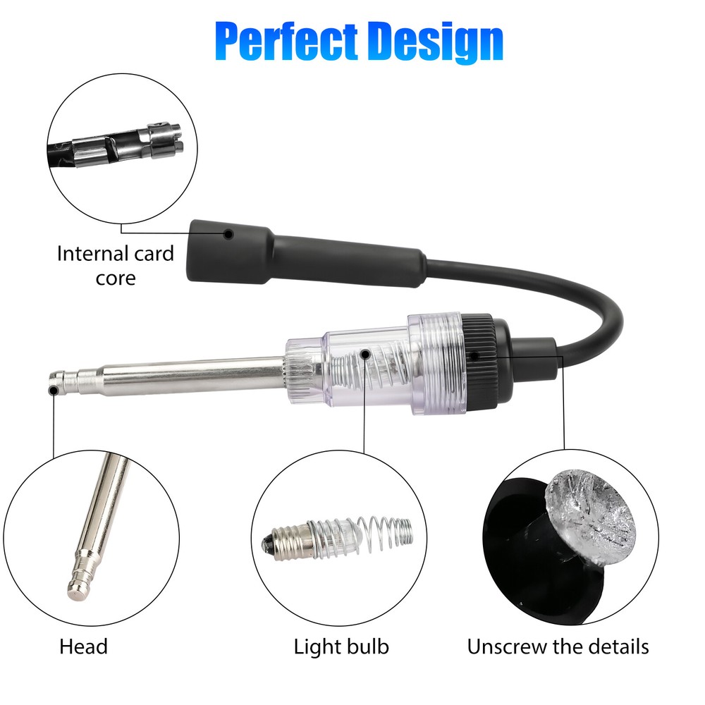 3PCS Spark Plug Tester Ignition System Coil Engine In Line Diagnostic Test Tool