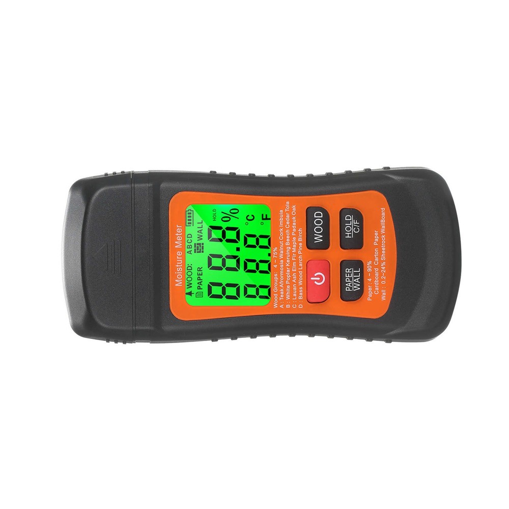 Moisture Meter for Wood Wall Paper Caravan Damp Plasterboard Testing Device