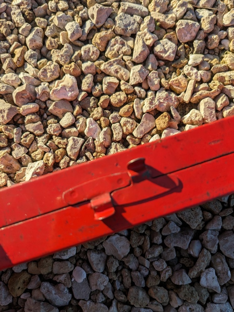 Snap-On Vintage Red Metal Socket Box - Empty Tool Box Only
