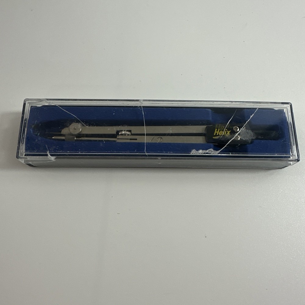 Helix Compass Drafting Drawing Precision Tool In Case