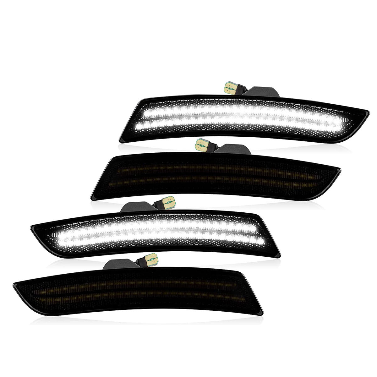 4X LED Side Marker Lights Front Rear Set for Chevy Camaro LS LT SS ZL1 2016-2022