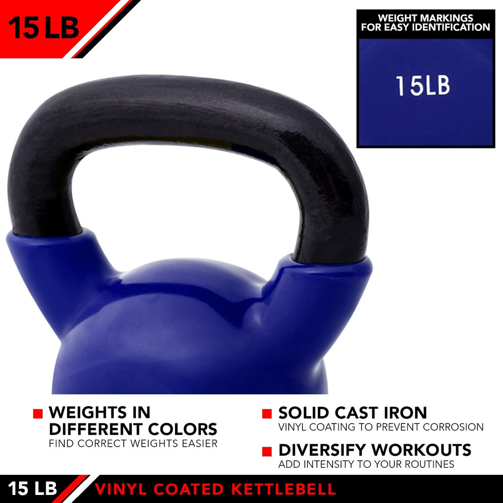Kettlebell Weights Vinyl Coated Iron