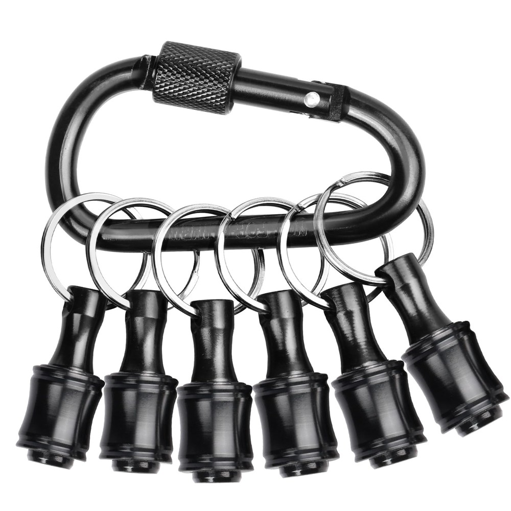 6PCS Keychain Bit Holder,Hex Drill Bit Holder for Impact Driver Drill Bit,Scr...