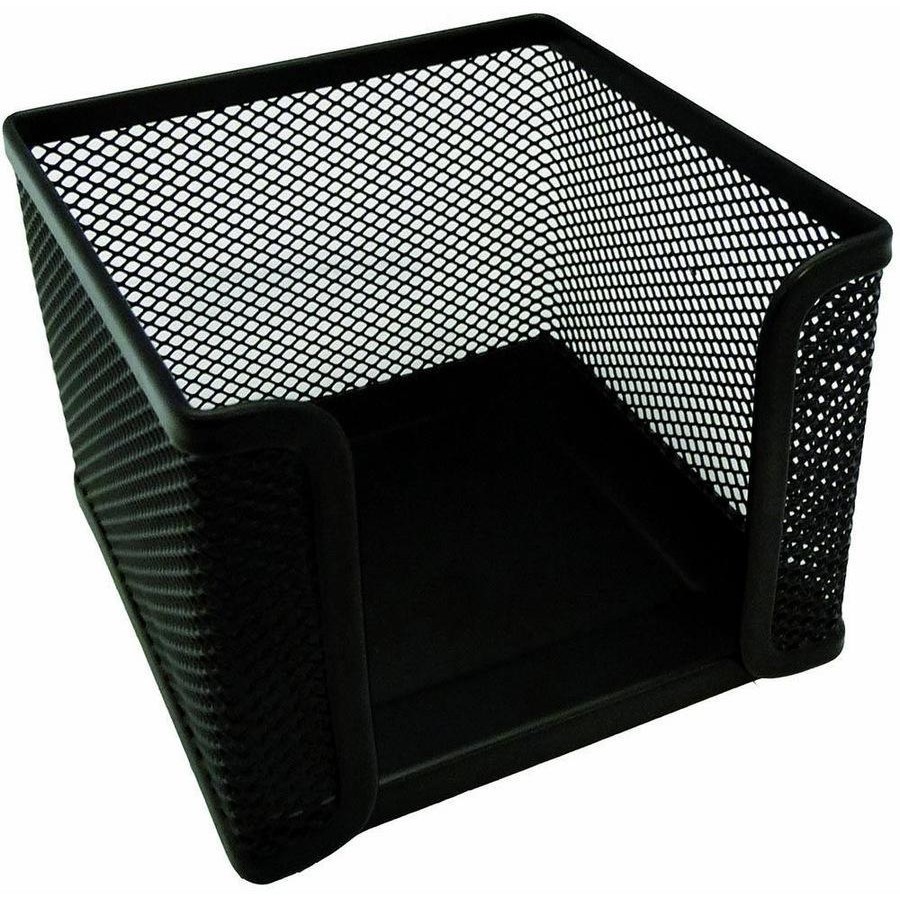 2Pcs Note Papers Box Note Pads Container Desktop Notepad Holder Memo Bag Black