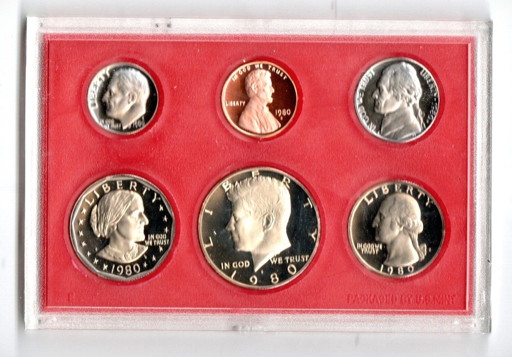us coins auction 80  PROOF SET VERY NICE