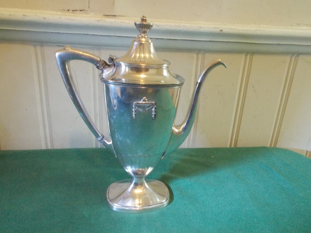 ANTIQUE SILVER PLATED WALLACE BUCKINGHAM TEA/COFFEE SET WITH PLATTER