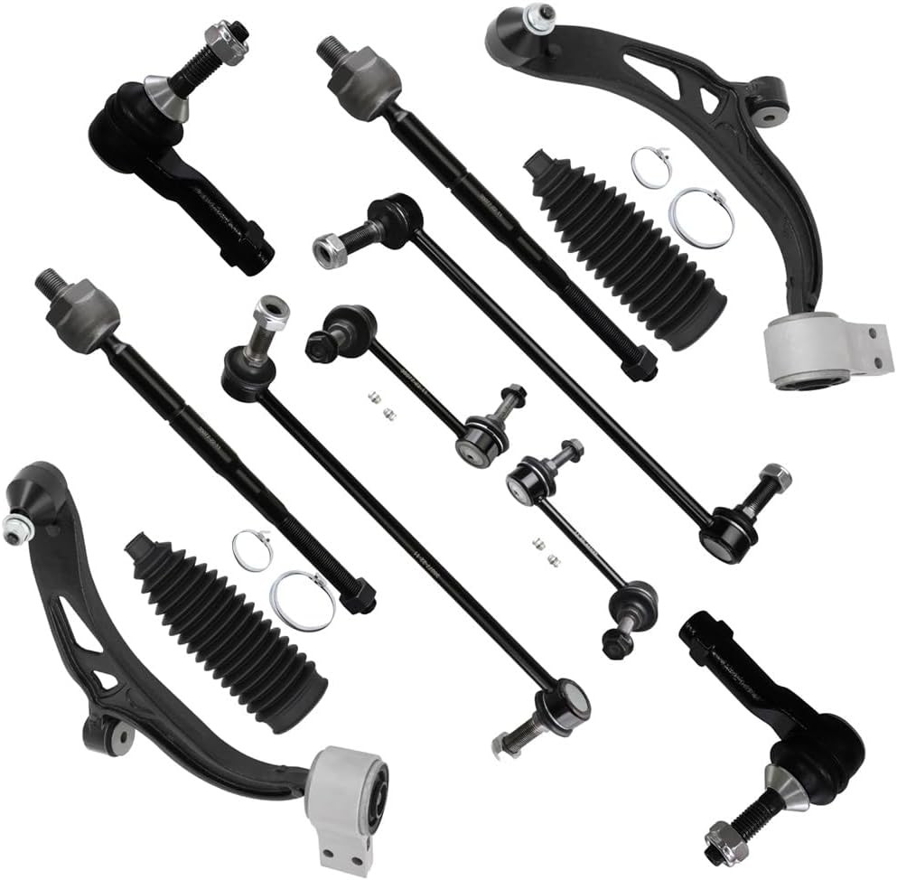 Front Lower Control Arm Ball Joint Tie Rod End 12Pcs For 2011-2017 Ford Explorer