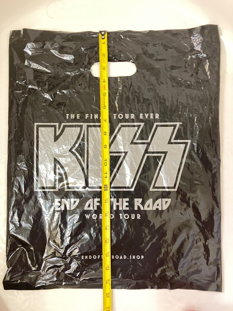KISS - END OF THE ROAD World Tour Merchandise Souvenir Bag Plastic Oklahoma City