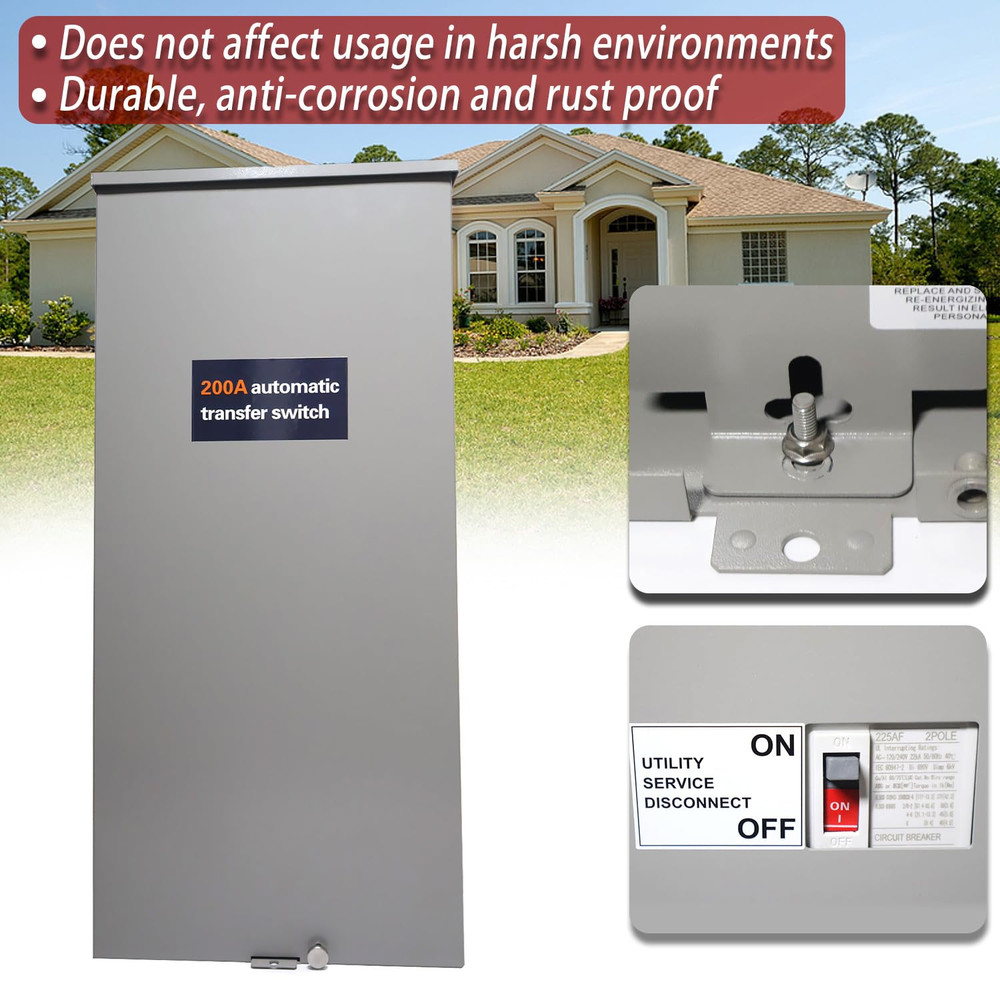 200A Single Phase Generator Automatic Transfer Switch for Generac RXSW200A3