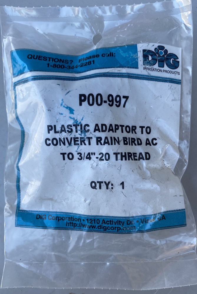 Dig Irrigation Products P00-997