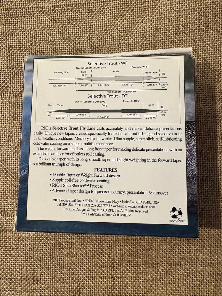 Rio Selective Trout Fly Line Camo Green