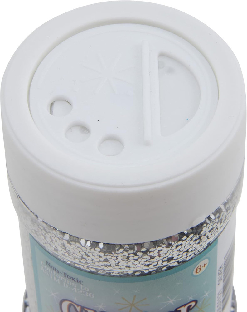 SUL51121 4 Oz. Glitter Jar - Silver