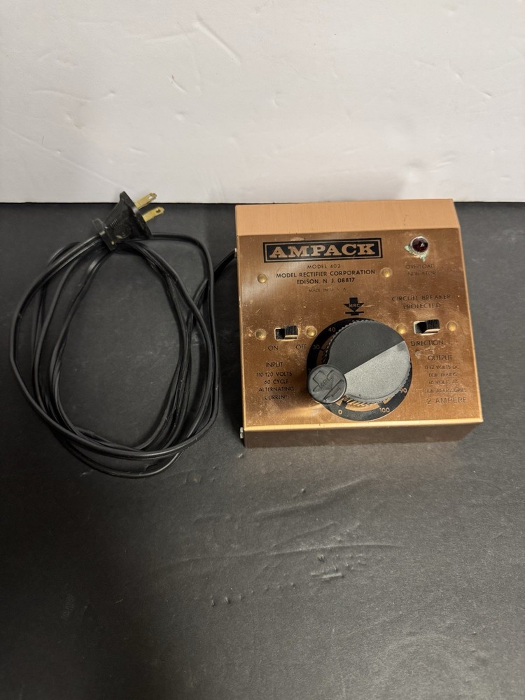 MRC Model 402 Ampack DC Hobby Transformer Train Controller Untested***