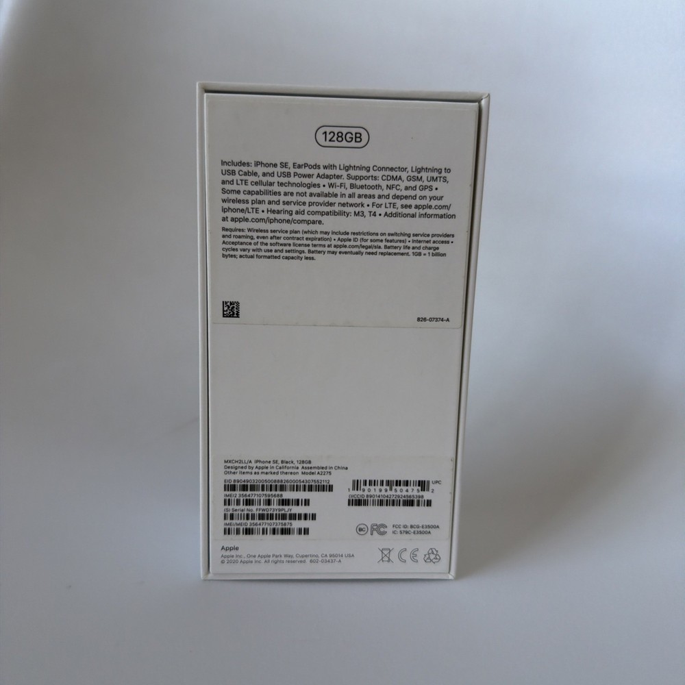 iPhone SE 128GB - BOX + Manual & Key ONLY