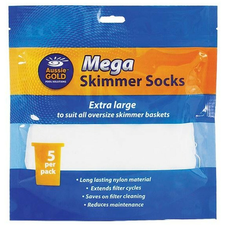 Skimmer Socks (5 Pack) Mega / Extra Large Size - Aussie Gold