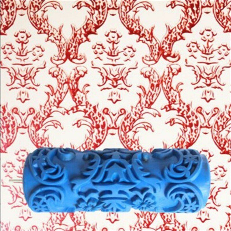 5inch Embossed Paint Roller Wall Texture l Brush Floral Pattern Decoration