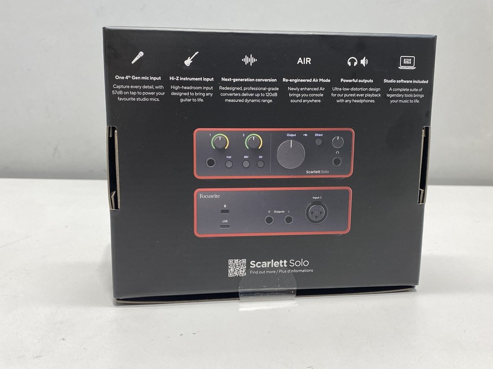 Focusrite Audio Interface Scarlett (4th Generation) Solo USB
