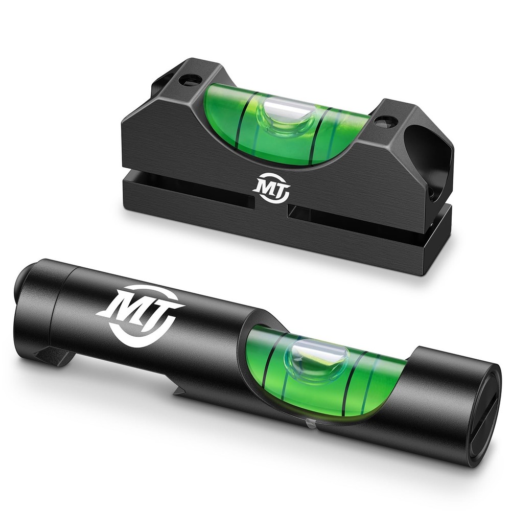 MidTen Scope Leveling Kit Dual Level Bubble System with Magnetic Black