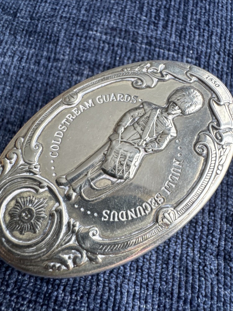 sterling silver guards regiments coldstream guards pill box