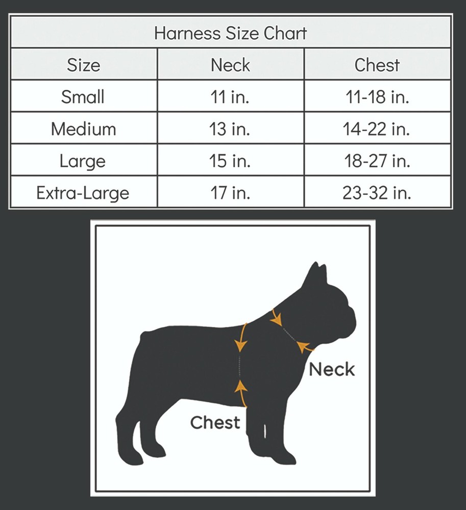 Chicago Flag Dog Harness - Comfort Soft