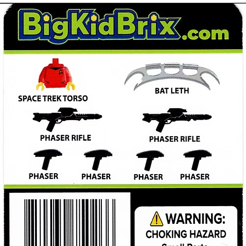 Custom Space Trek Weapons Pack Printed on Genuine Lego Parts -by BKB