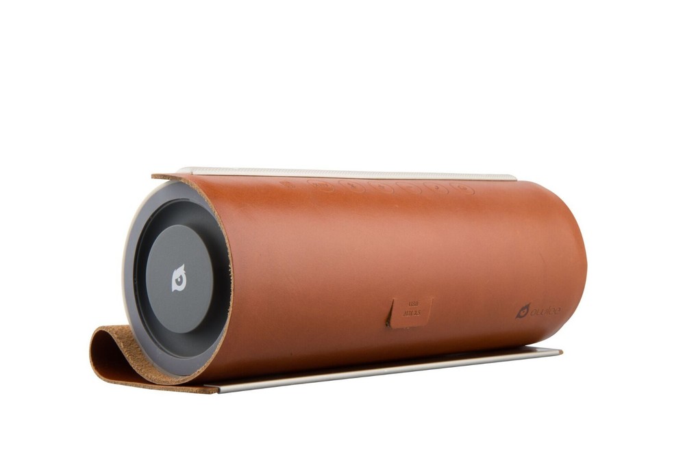 Owlee Scroll Premium Portable Bluetooth Wireless Speaker With Leather and Case