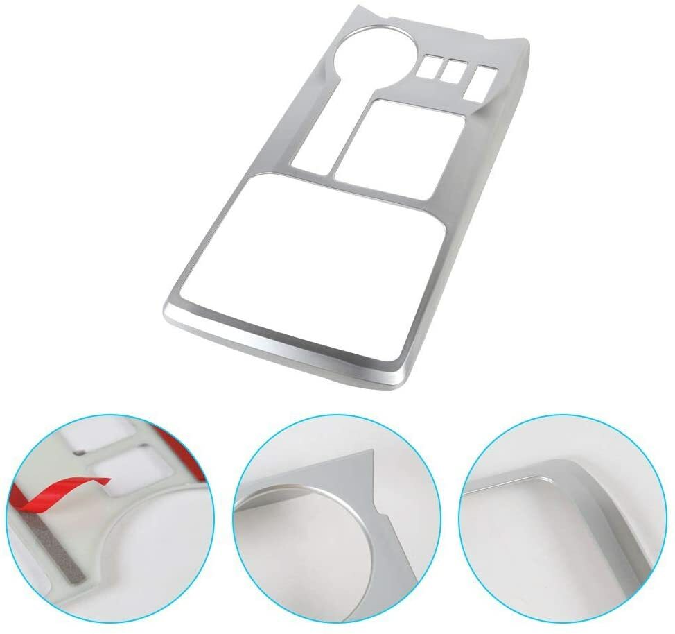 Gear Shifter Panel Trim Frame ABS for 4Runner 2010-2019 Silver 1Pcs a