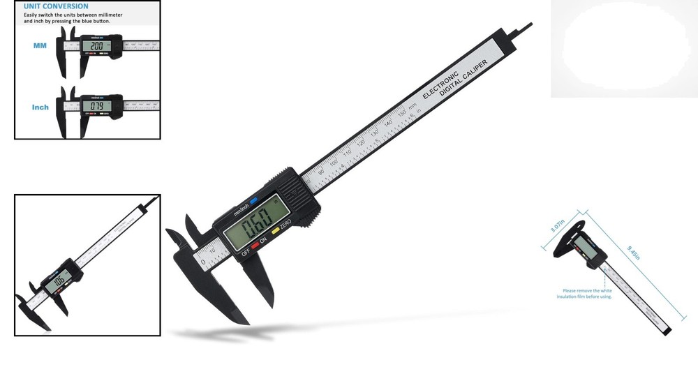 Durable 0-6" Digital Caliper - Accurate Measurement Tool with LCD Display