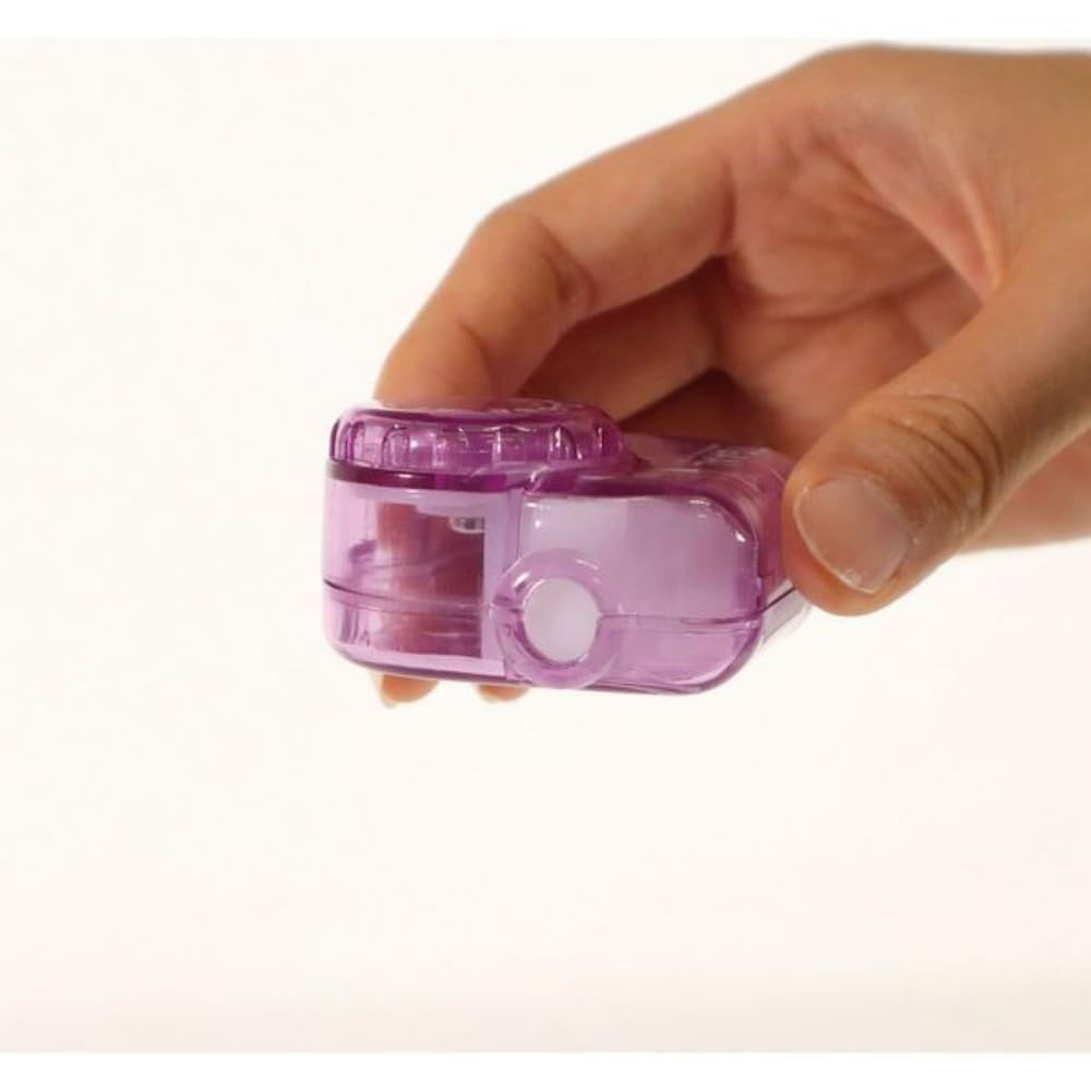 KUTSUWA STAD T'GAAL Angle Adjustable Pencil Sharpener, Translucent Purple