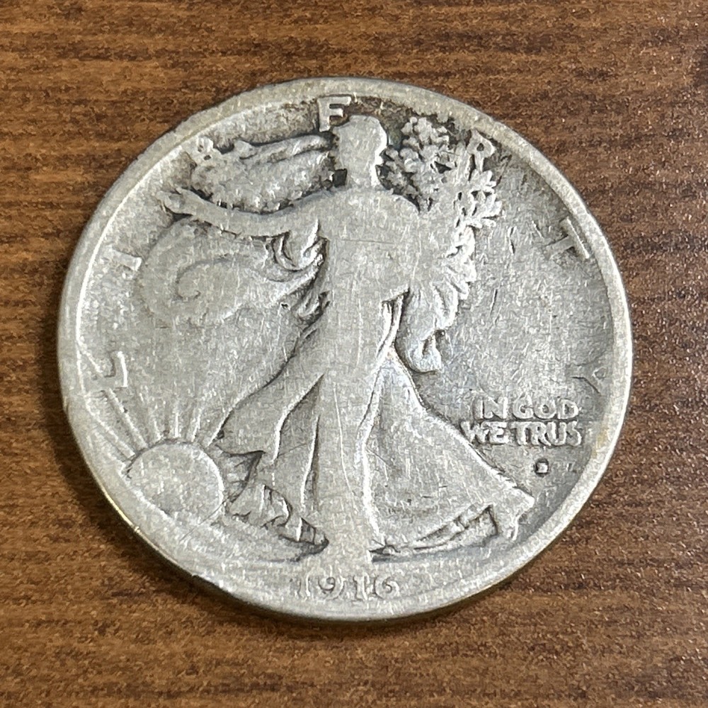 1916-D Walking Liberty Half Dollar