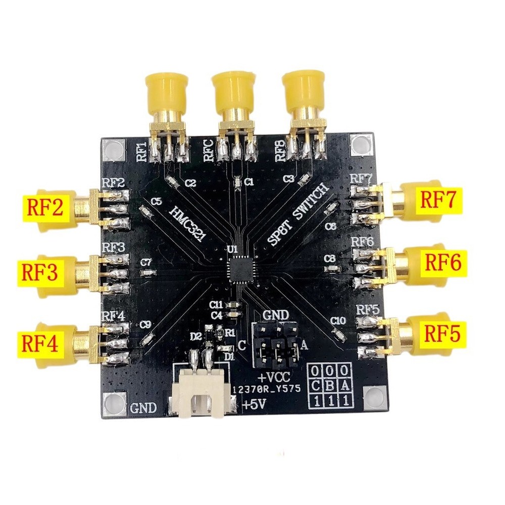 HMC321 RF Switch Module 1 Open 8 RF Switch 8GHz Frequency 5V Power Supply SMA