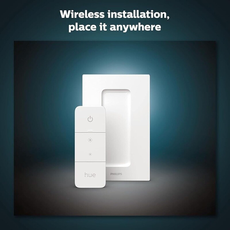 Smart Dimmer Switch W/ Remote Hue Lights Easy Wireless Control Automation New