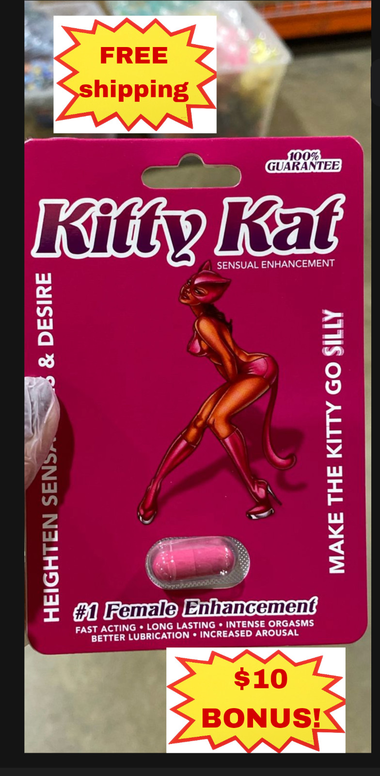 ( 2 Pack + $10 BONUS) Kitty Kat Female Sensual Enhancement READ!