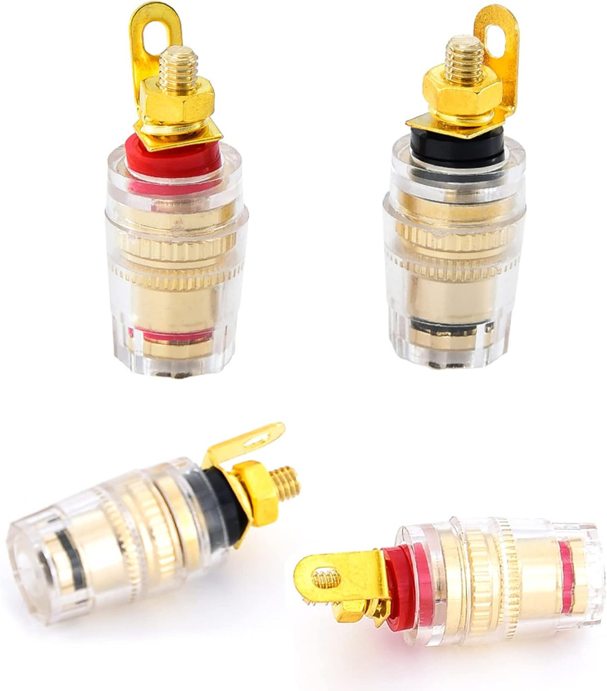 Speaker Binding Post Copper Plug Sockets 4Mm Binding Post Amplifier Speaker Term