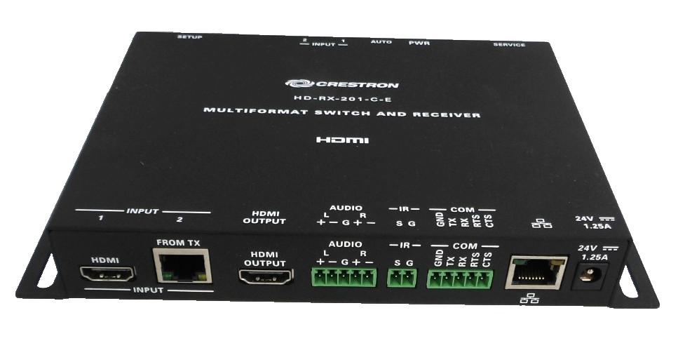 CRESTRON HD-RX-201-C-E Multi Format Switch & Receiver HDMI, NO DC POWER SUPPLY