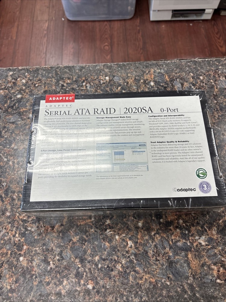 ADAPTEC AAR-2020SA PCI Serial ATA RAID - New Sealed Box