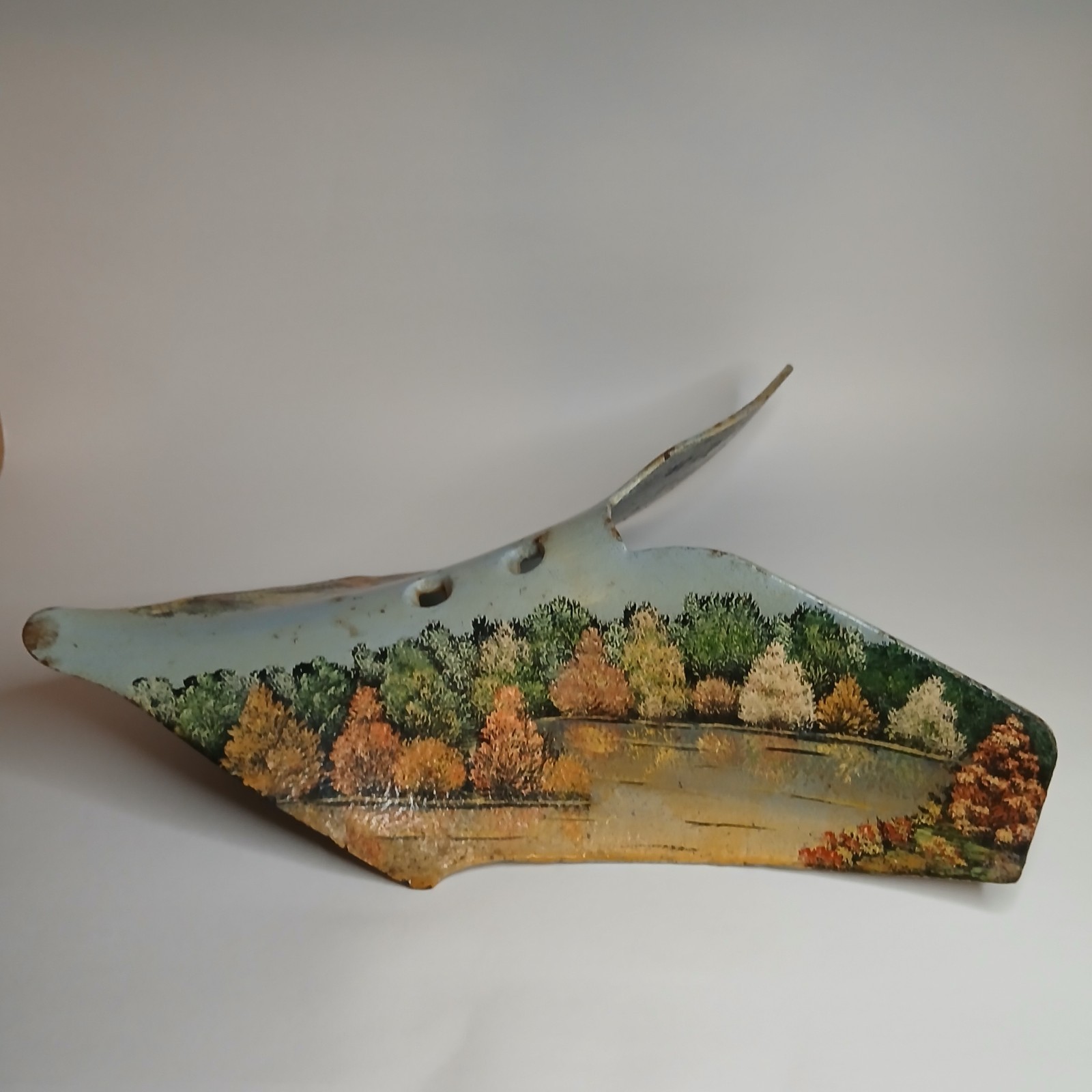 Vintage Hand Painted Butterfly Shape Cultivator Potato Digger
