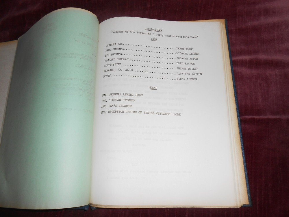 AARON RUBEN (ANDY GRIFFITH SHOW)-GRANDPA MAX-TV SCRIPT-PILOT-FINAL DRAFT