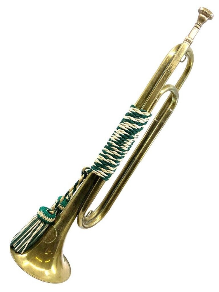 WW2 German Brass Bugle Musical Instrument