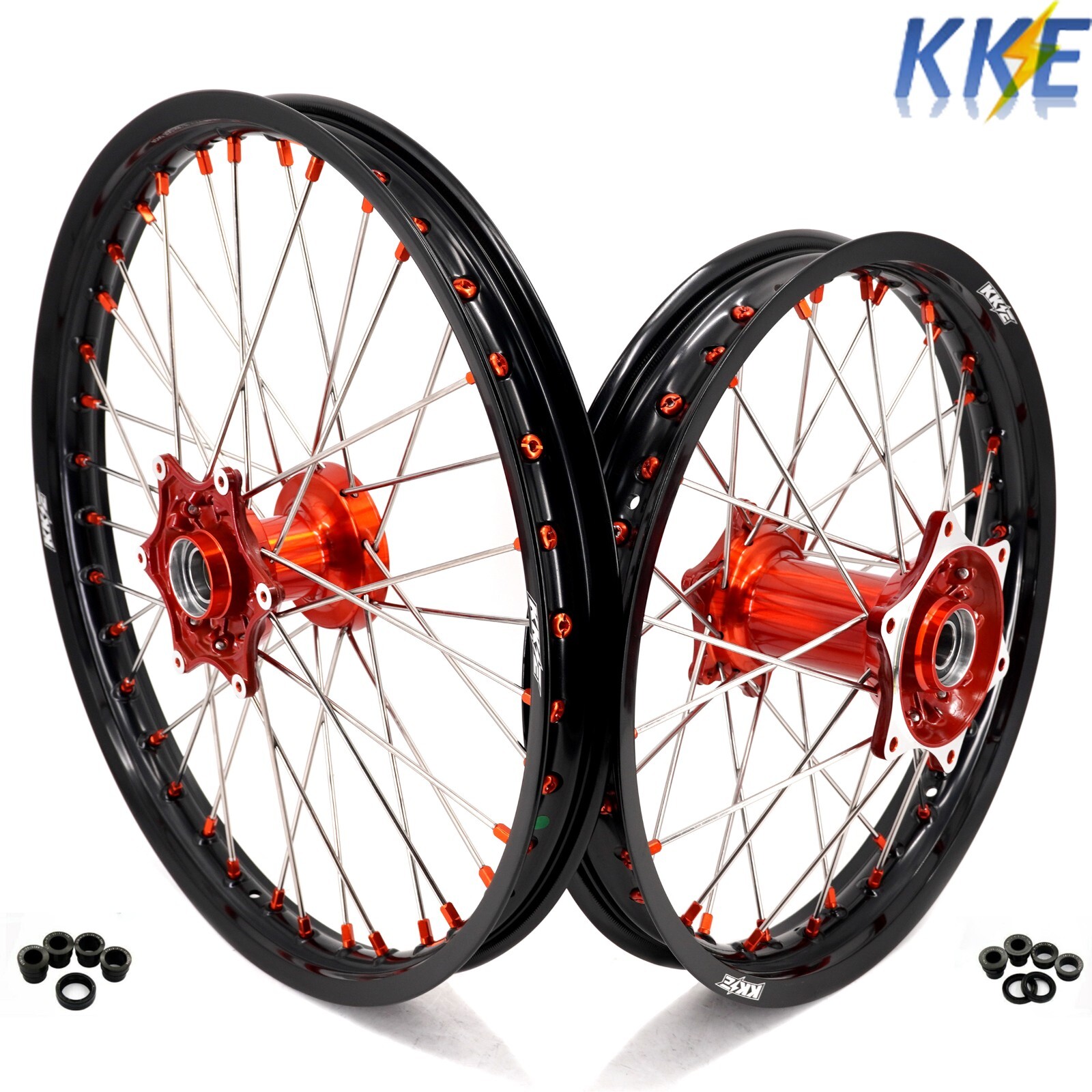 KKE 21" 19" Cast MX Wheels Rim Fit KTM EXC XC SXF XCF 125 250 350 450 2003-2022