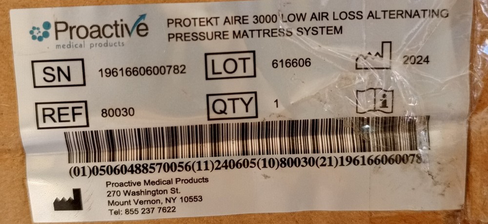 Proactive Protek Aire 3000 Pressure Mattress System With Pump