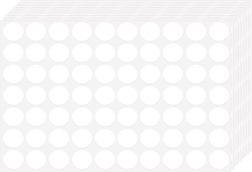 3500 White Dot Stickers 3/4 inch Circle Coding Labels for Office Classroom