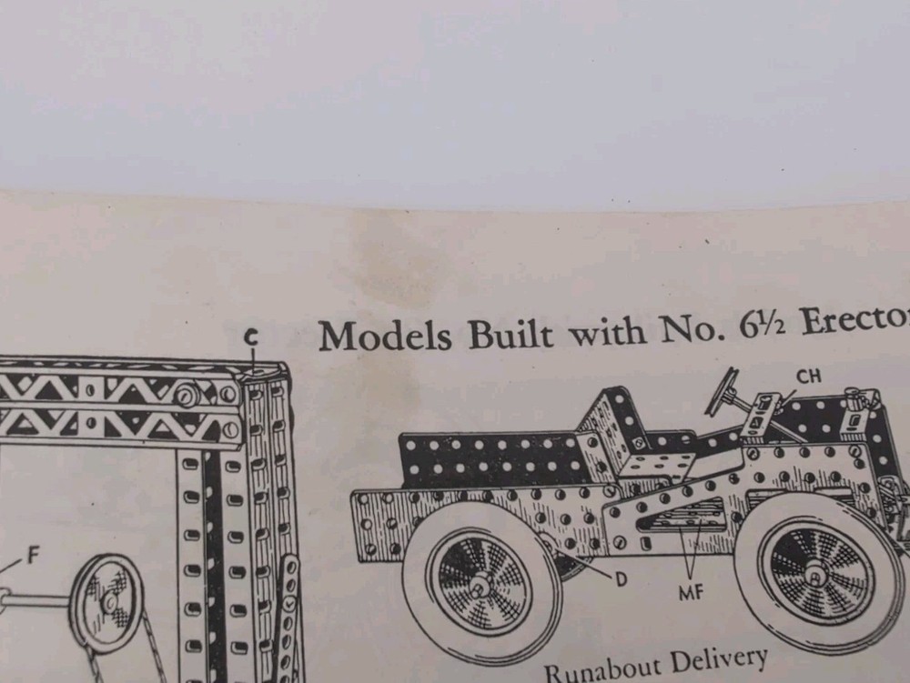 Gilbert Erector Set 1951 How To Make 'Em Instruction Manual Book