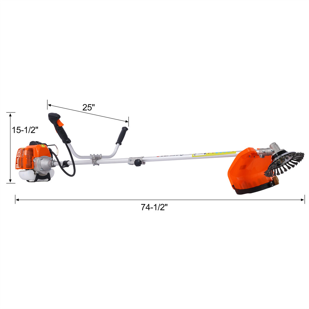 52CC 3 In 1 Grass String Trimmer Weed Eater Wacker Gas Powered with 10'' Cutter