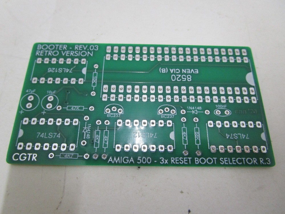 AMIGA SWITCHLESS BOOT DRIVE SELECTOR PCB DF0 DF1 REV3 FOR COMMODORE AMIGA