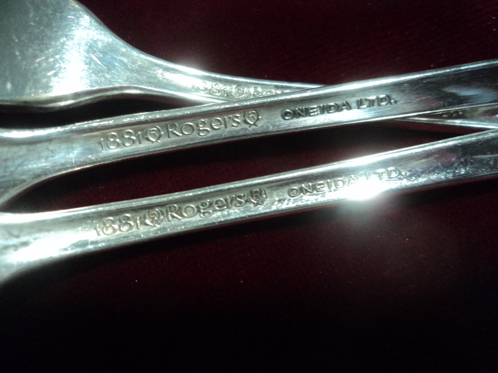 Silverplate Flatware Lot of 4 Seafood Cocktail Forks Oneida Scandinavia 1970