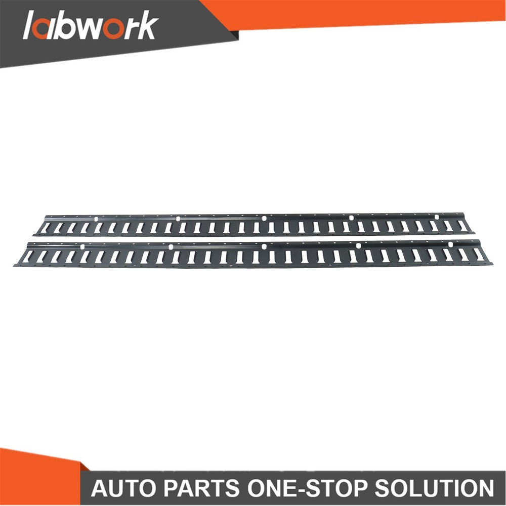 Labwork E Track Tie Down Rail Kit 2×5' E Track Rails for Garages Vans Trailers