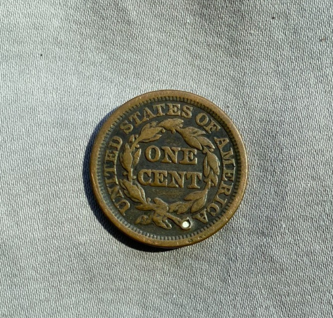 1849 Braided Hair Large Cent
