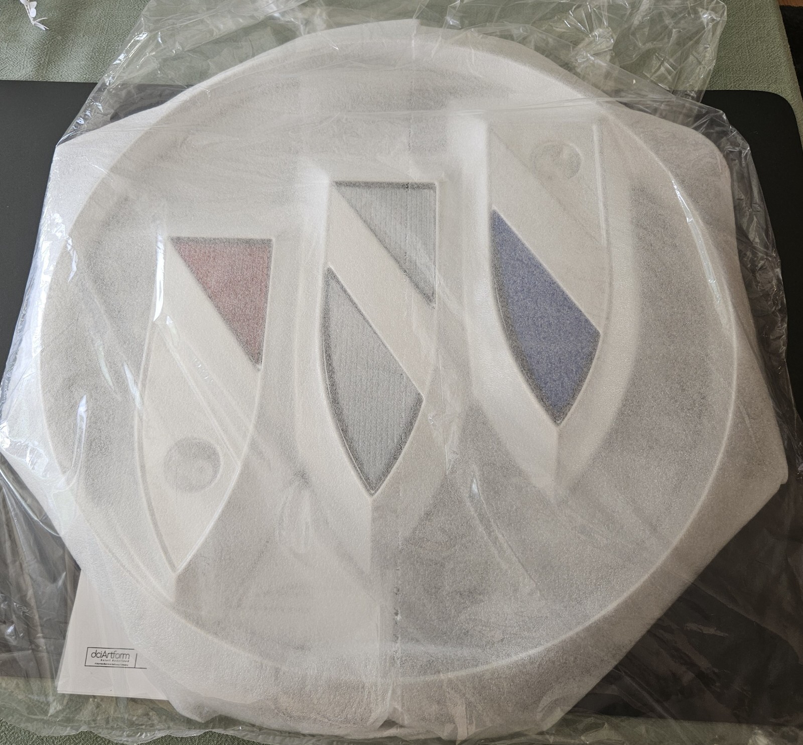 Buick Full Color Tri-Shield Logo Sign Dealership Showroom - 22 Inches - NIB NEW