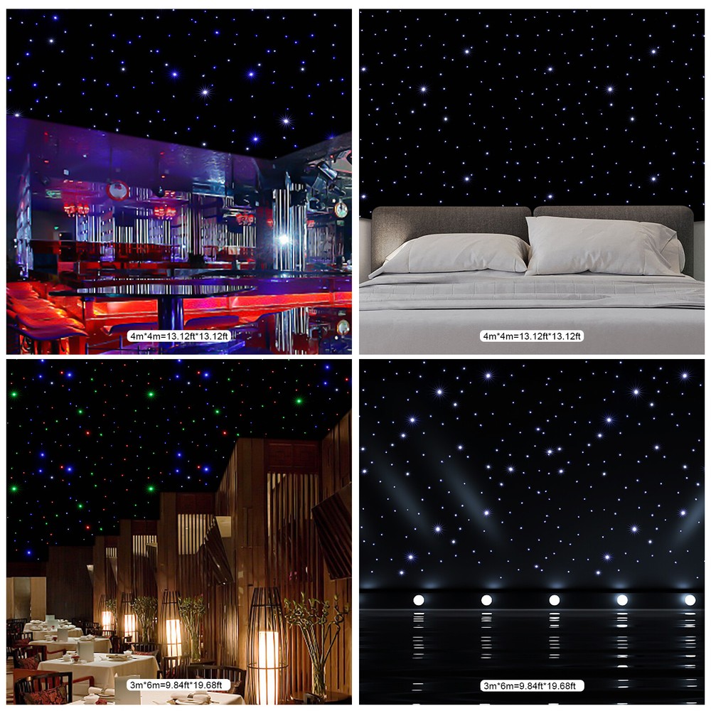 LED Stage Backdrop 20FTx10F LED Star Light Curtain Backdrops w/Remote Control